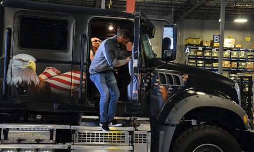 Bubba Wallace Visit Truck