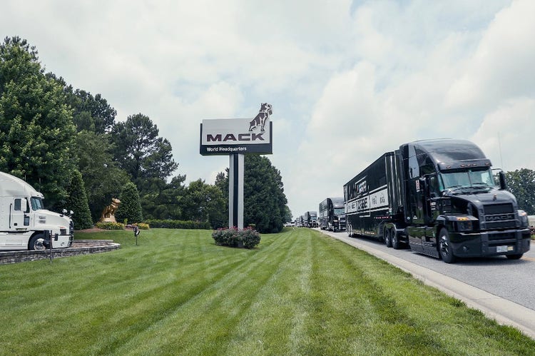 mack hq nascar haulers