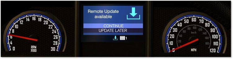 Driver Display Mack Over-The-Air