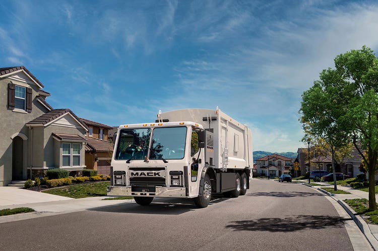 Mack LR Electric will operate in a residential area in Alberta