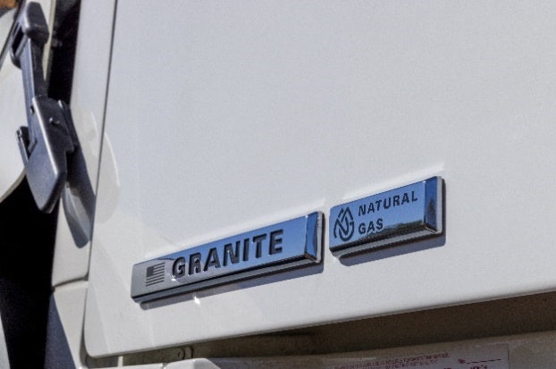 Mack Granite Natural Gas badge
