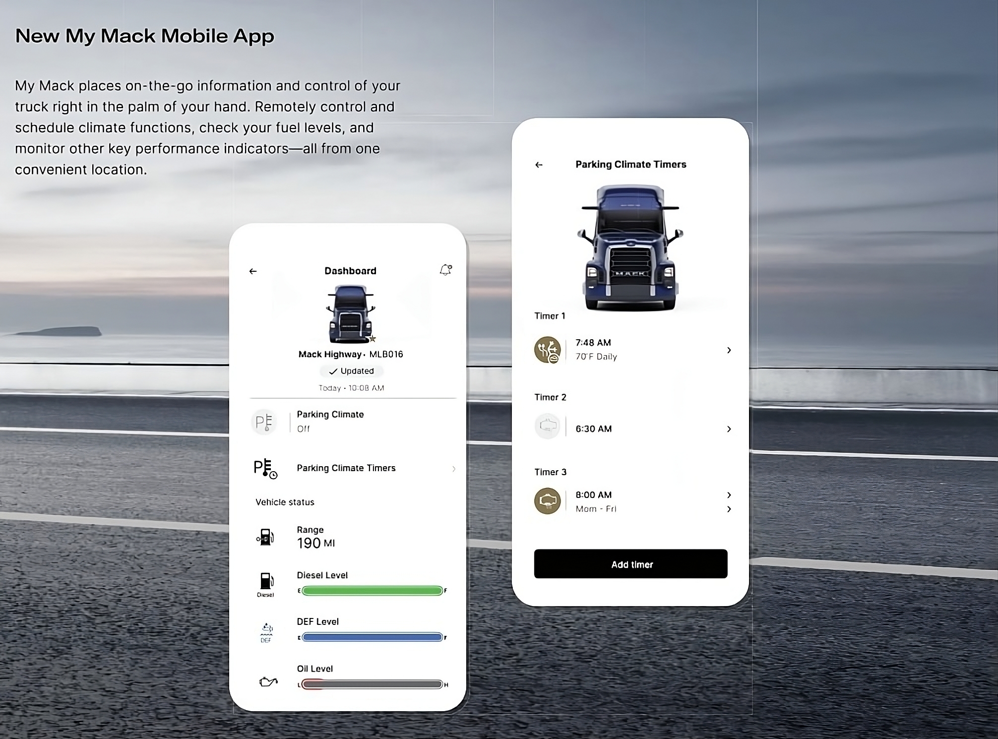 Mack Trucks Launches MyMack Driver App for New Mack Pioneer™