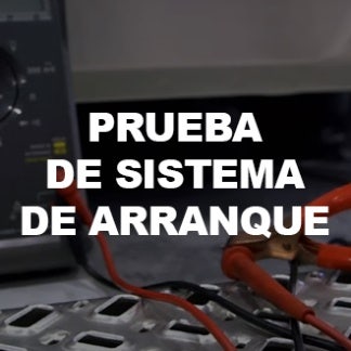 Prueba de Sistema de Arranque