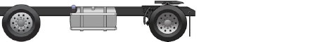 Four by two axle configuration