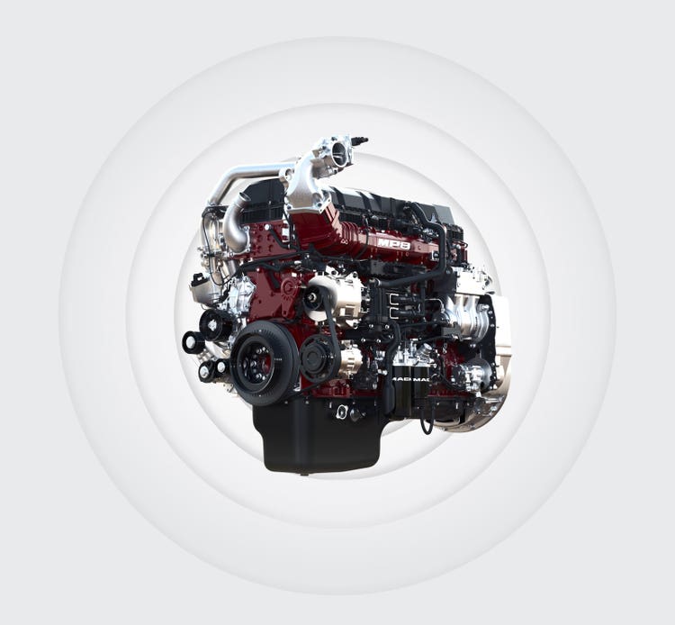 Mack Anthem truck with HE+ Package, which can reduce overall fuel costs by up to 13.5%