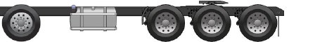 Eight by six axle configuration