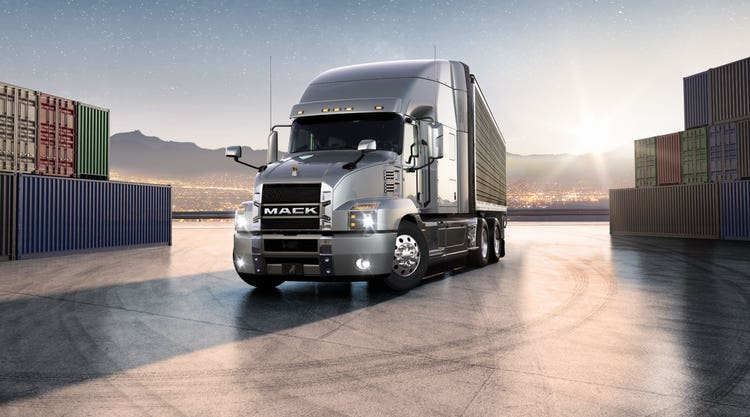 Mack Anthem truck showcasing its class 8 heavy-duty capabilities.