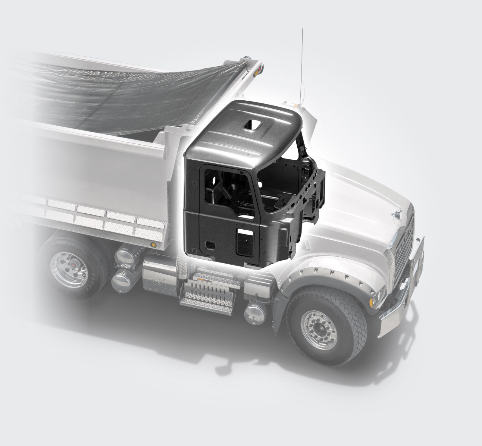 GR274 MACK GARRY マックギャリー ブラウン 15 Mack Granite Side Loading Garbage Truck — Child's Play Toys