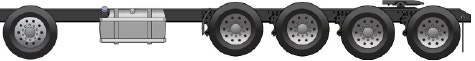 10 by 4 axle configuration with Pusher Axle