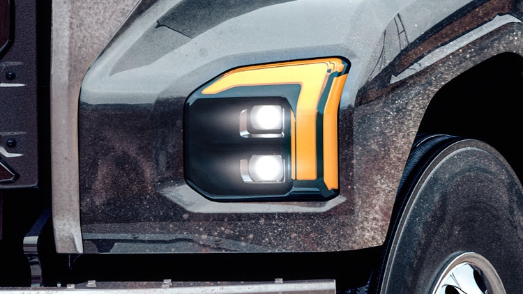 Heated LED headlights