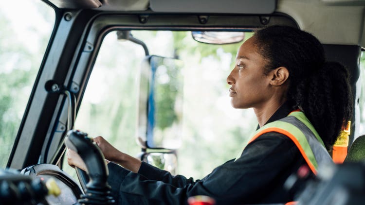Provisions for improved site lines in LR electric trucks.
