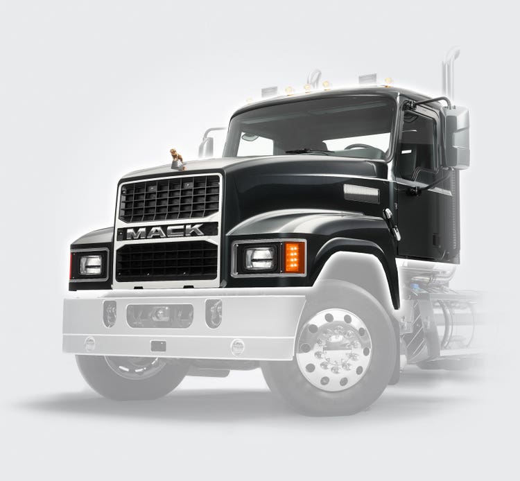Mack Pinnacle trucks are built with reinforced steel cab