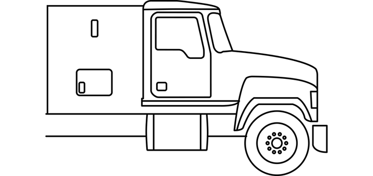 Line drawing of Pinnacle 48-inch Flat Top Sleeper