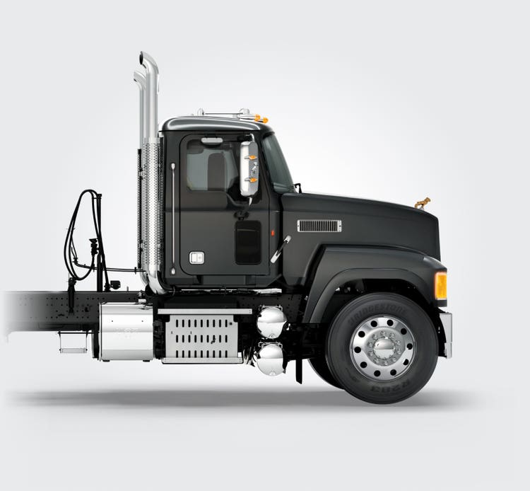 Black Mack Pinnacle truck side view